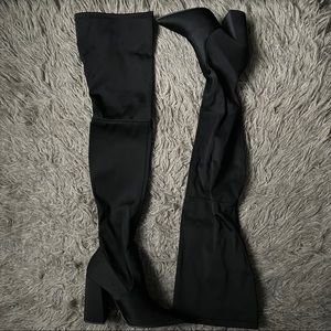 ASOS pointed thigh high boots